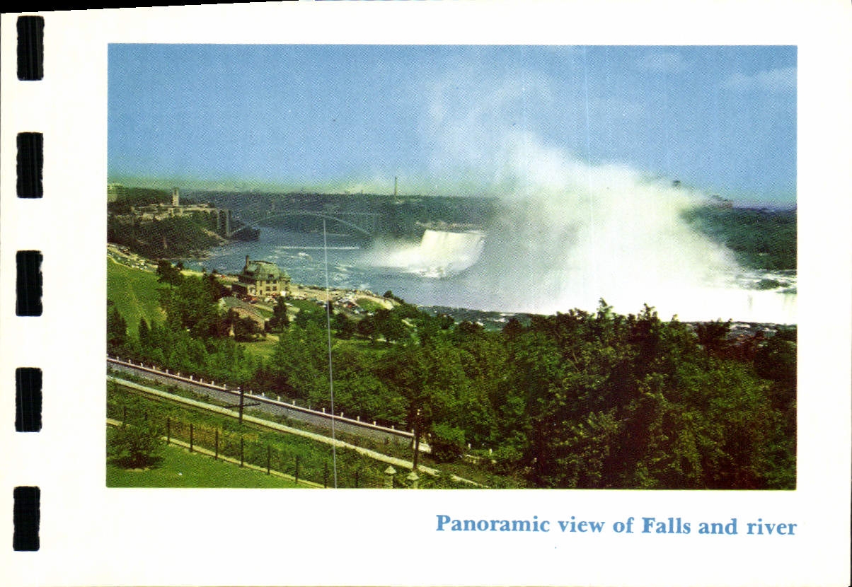 CPM Panoramic view of falls and river 