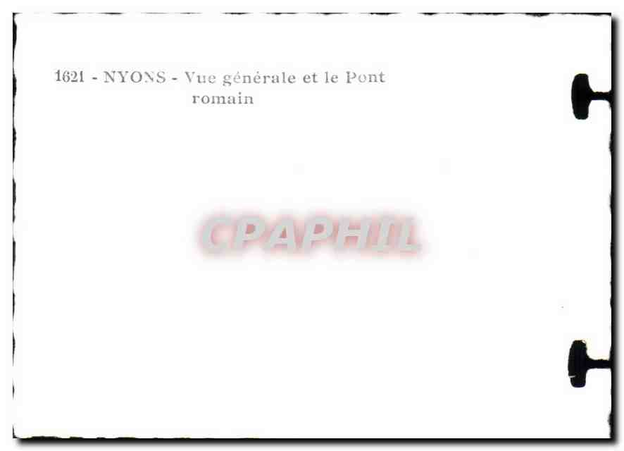 CPM Nyons Vue generale et le Pont romain  — Rückseite