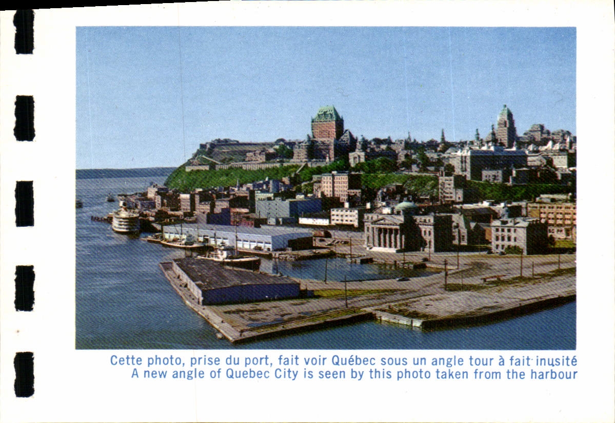 CPA Cette photo prise du port fait voir Quebec sous un angle tour a fait inusite 