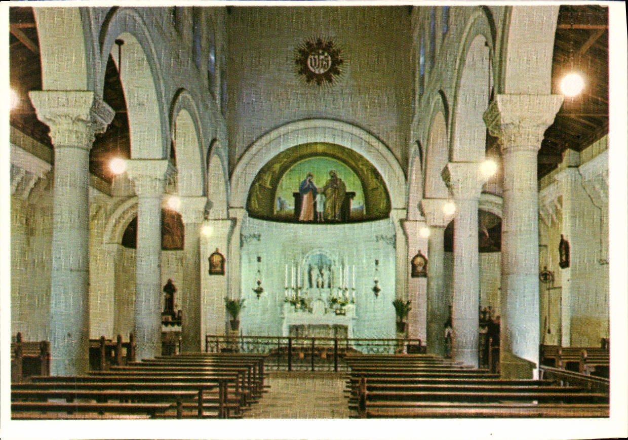 CPA Nazareth L'Eglise de St Joseph d'Apres la tradition chretienne est l'Ancien atelier du Joseph 
