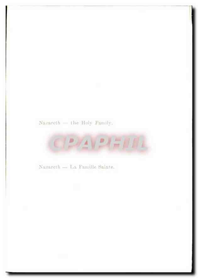 CPA Nazareth La Famille Sainte  — Rückseite