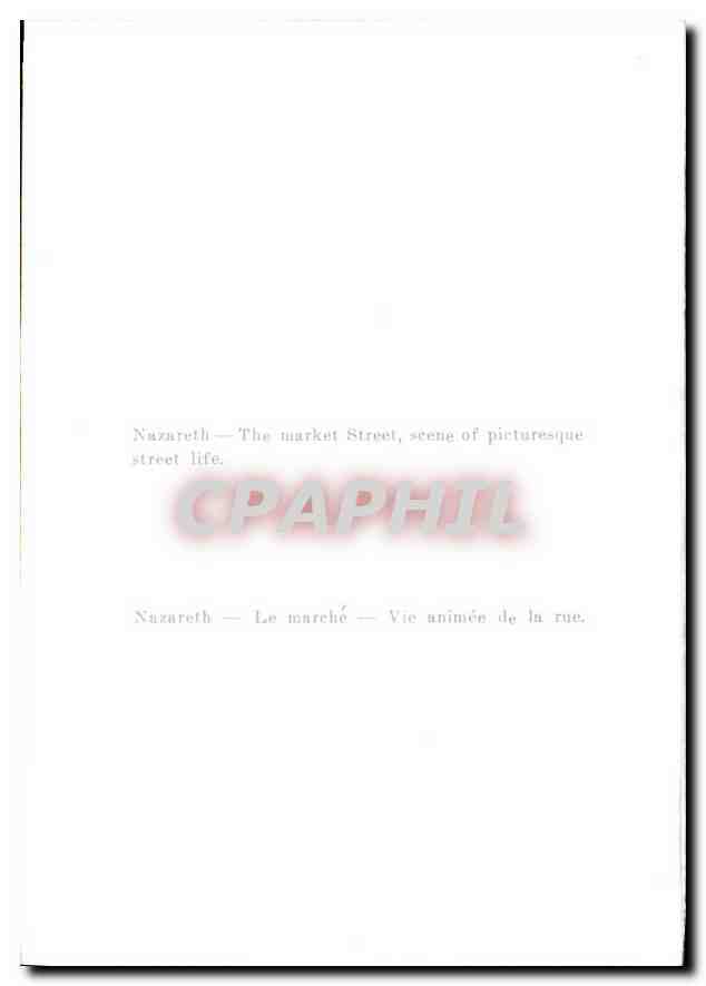 CPA Nazareth Le Marche Vie animee de la rue  — Rückseite