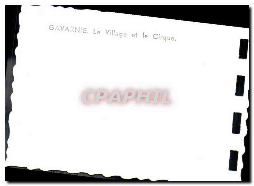 CPA Gavarnie Le Village et le Cirque  — Verso