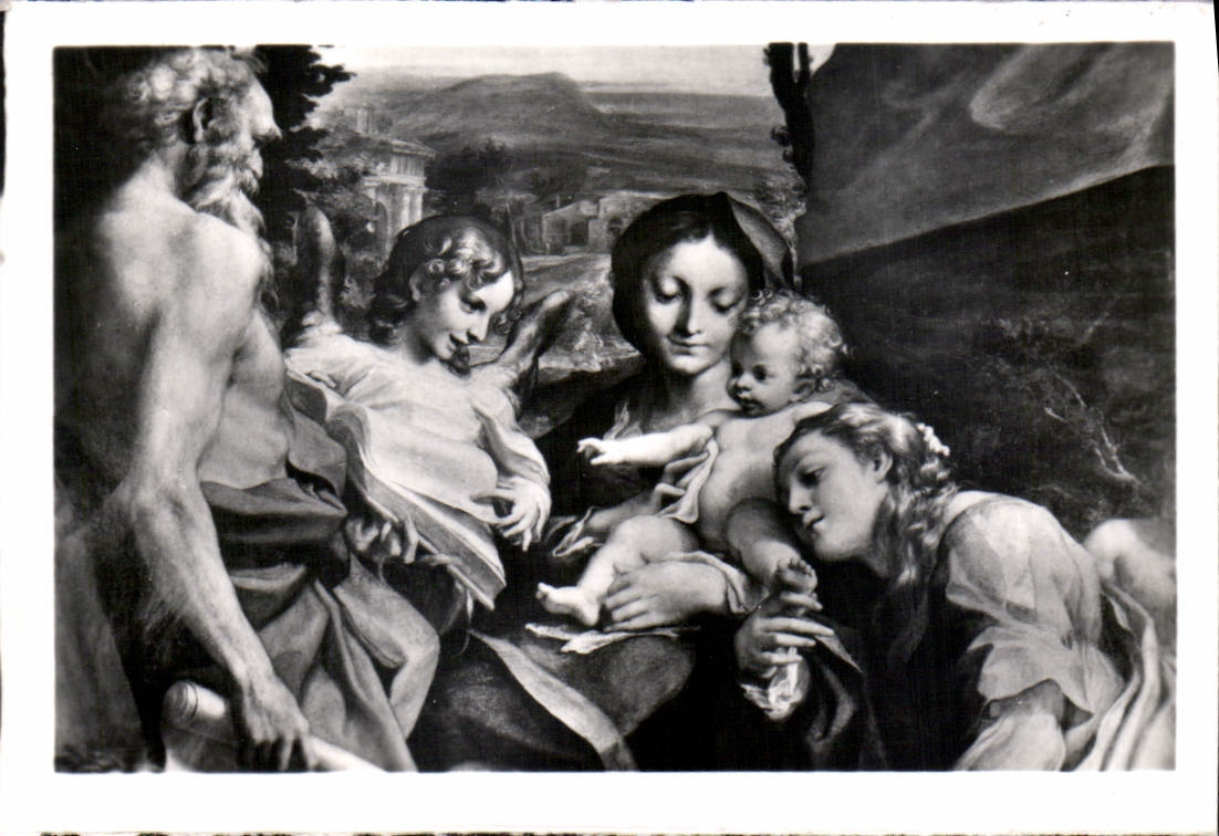 CPA Parma Galerie Nationalle Correge Madonne du S Jerome 
