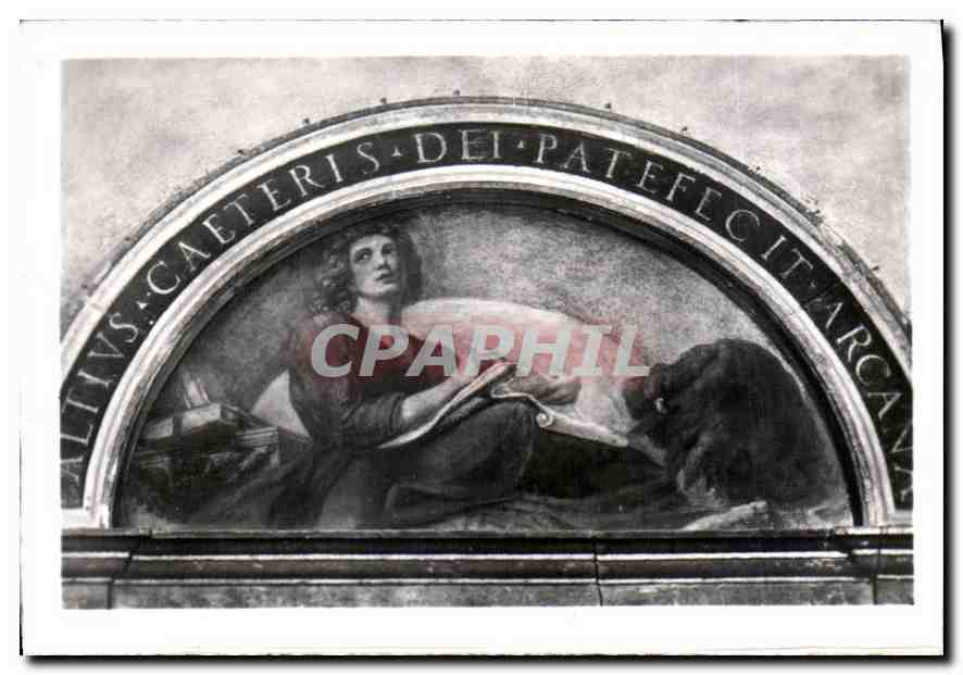 CPA Parma Eglise Abbatiale de S Jean La Vision de S Jean Evangeliste par Antoine Allegri dit le Corr