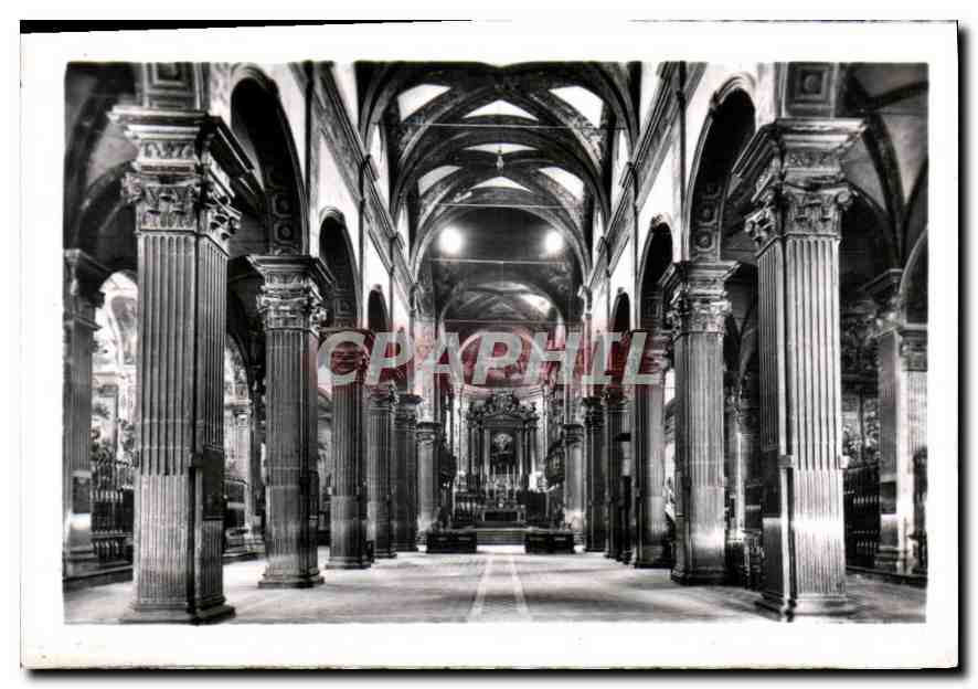 CPA Parma Interieur de l'Eglise Abbatial de S Jean Evangeliste 