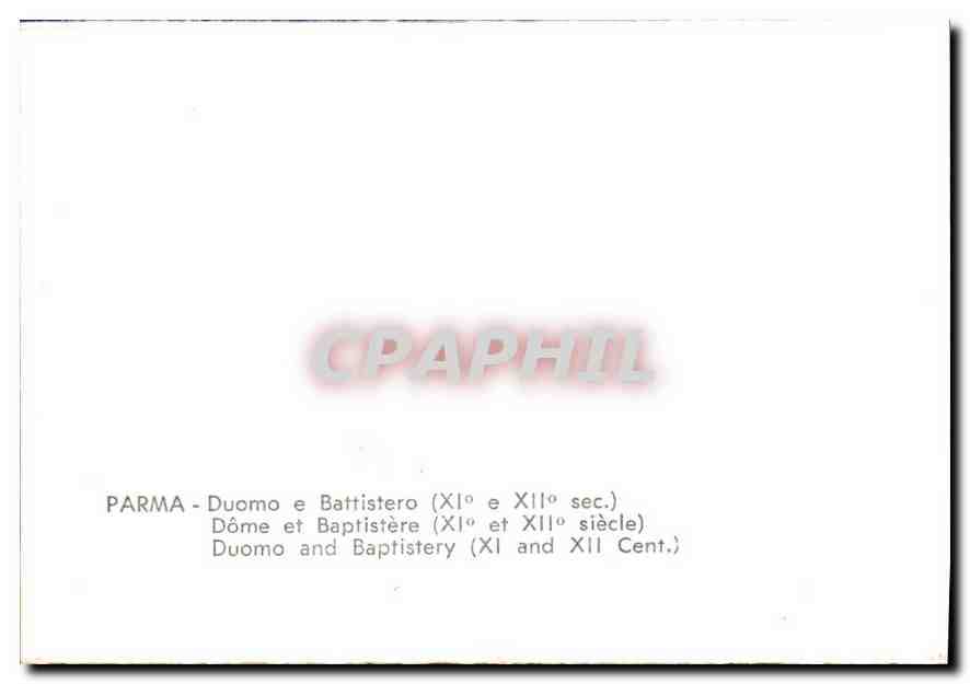 CPM Parma Dome et Baptistere  — Rückseite