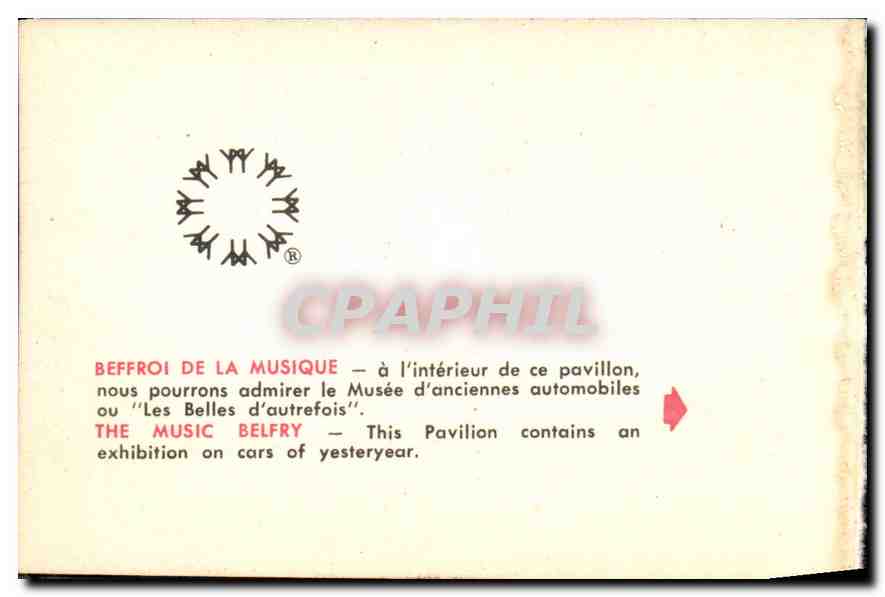CPM Tres des Hommes Man and His World Beffroi de la Musique  — Rückseite
