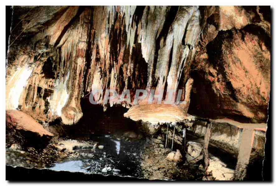 CPM Les Pyrenees Les Grottes de Betharram Fragment de Voute dans les Grottes inferieures 