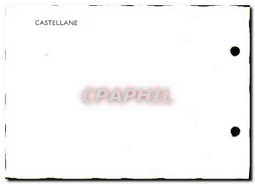 Castellane — vue panoramique du village avec église et pont — éditeur CPAPHIL, n° de série non visible — Rückseite