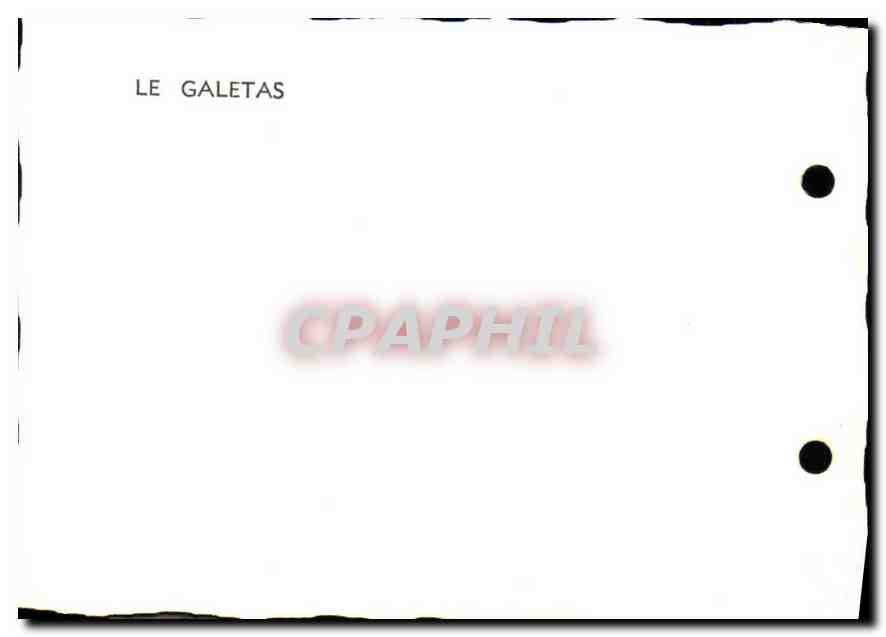 The Galetas — View of the Canyon — Vintage Postcard/Antike Ansichtskarte — Back