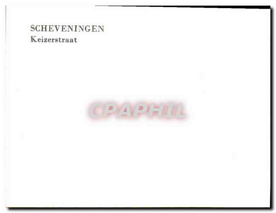 CPM Scheveningen Keizerstraat  — Rückseite