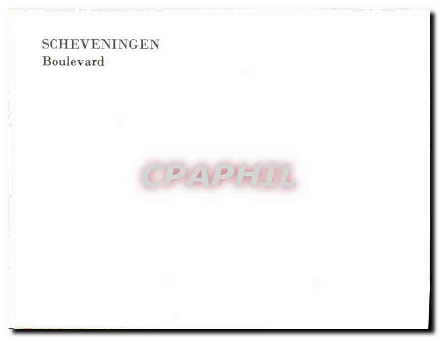 CPM Scheveningen Boulevard  — Rückseite