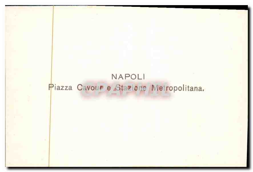 CPM Napoli Piazza Cavour e Stazione Metropolitana  — Rückseite