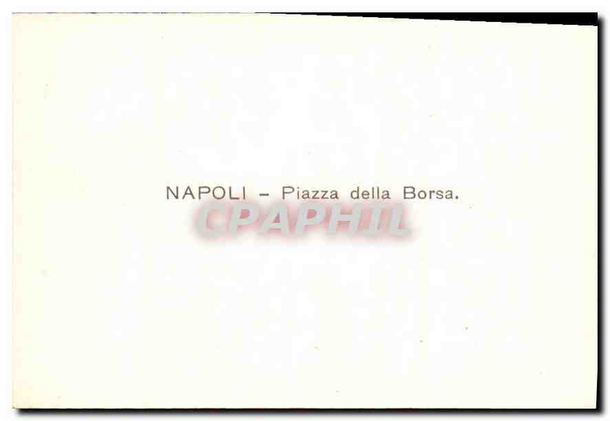 CPM Napoli Piazza della Borsa  — Rückseite
