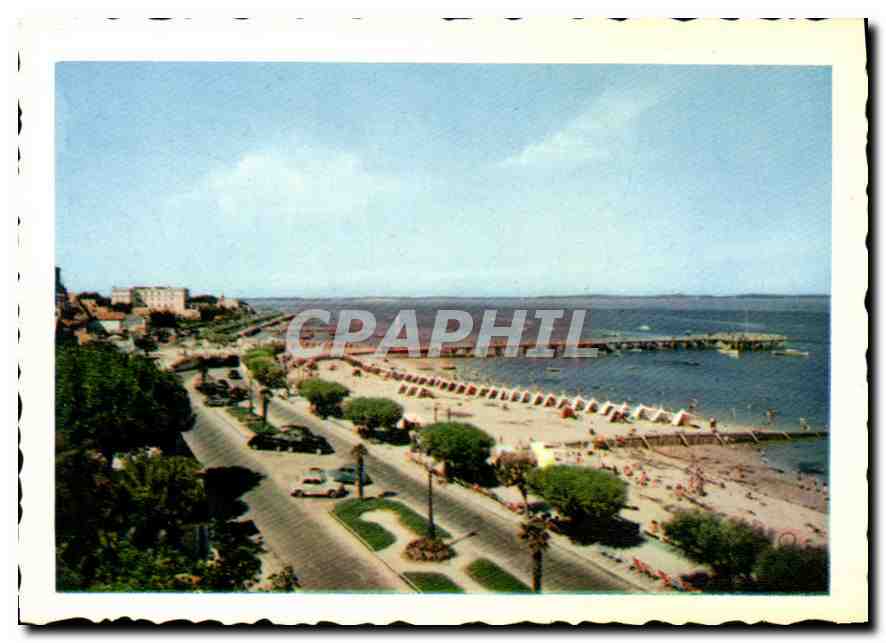 CPM Arcachon la plage et la Promenade 