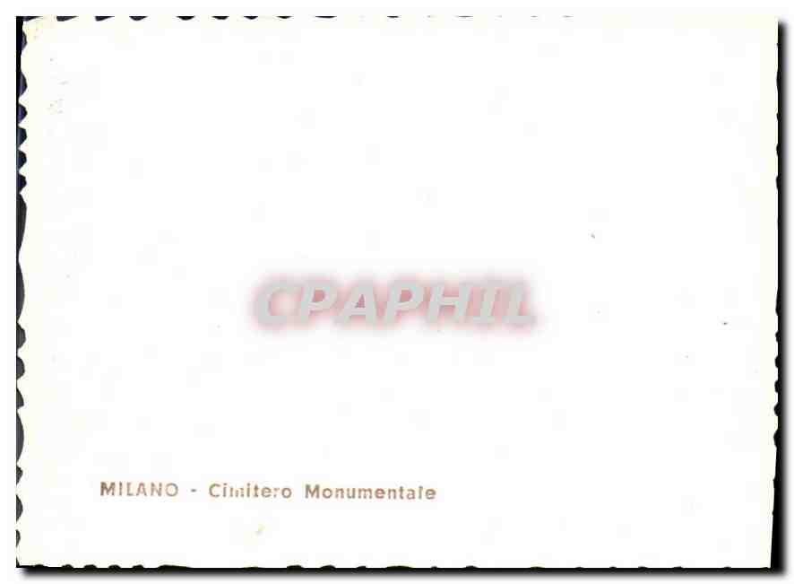 CPM Milano Cimitero Monumentale  — Rückseite