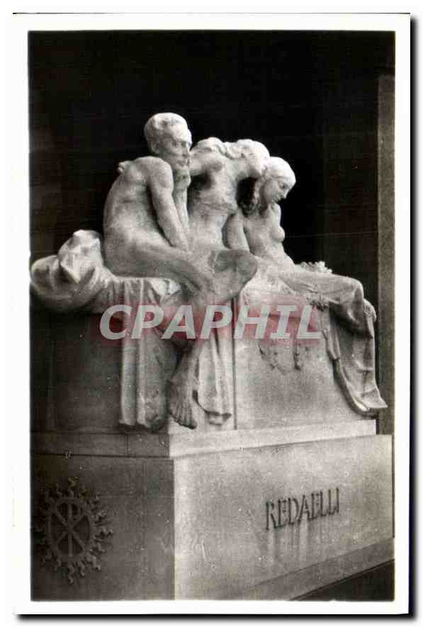 CPM Milano Cimitero Monumentale monument famille Redaelli 