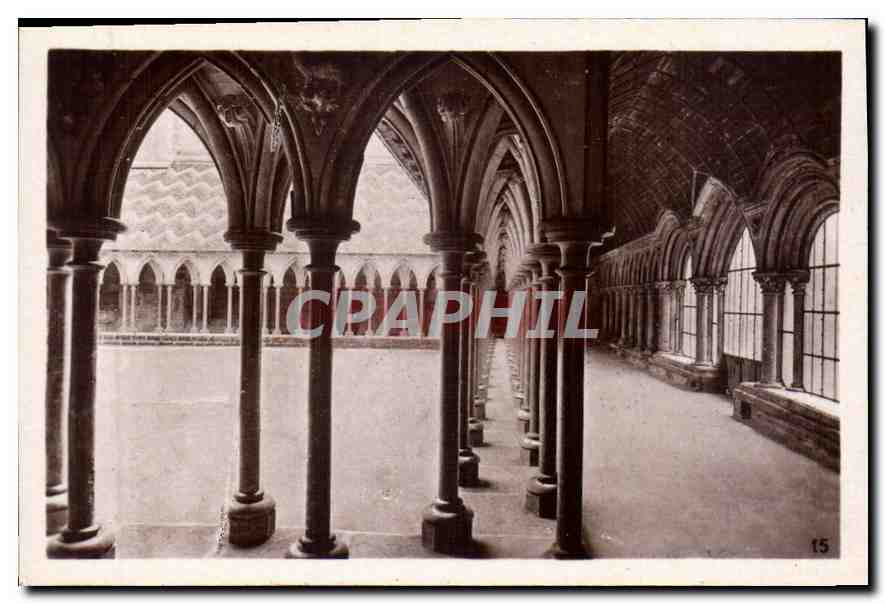 CPM Mont St Michel l'Abbaye la Crypte des Gros Piliers 