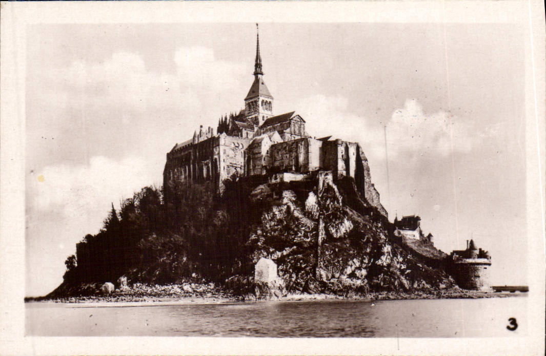 CPM Mont St Michel vue Nord Ouest 