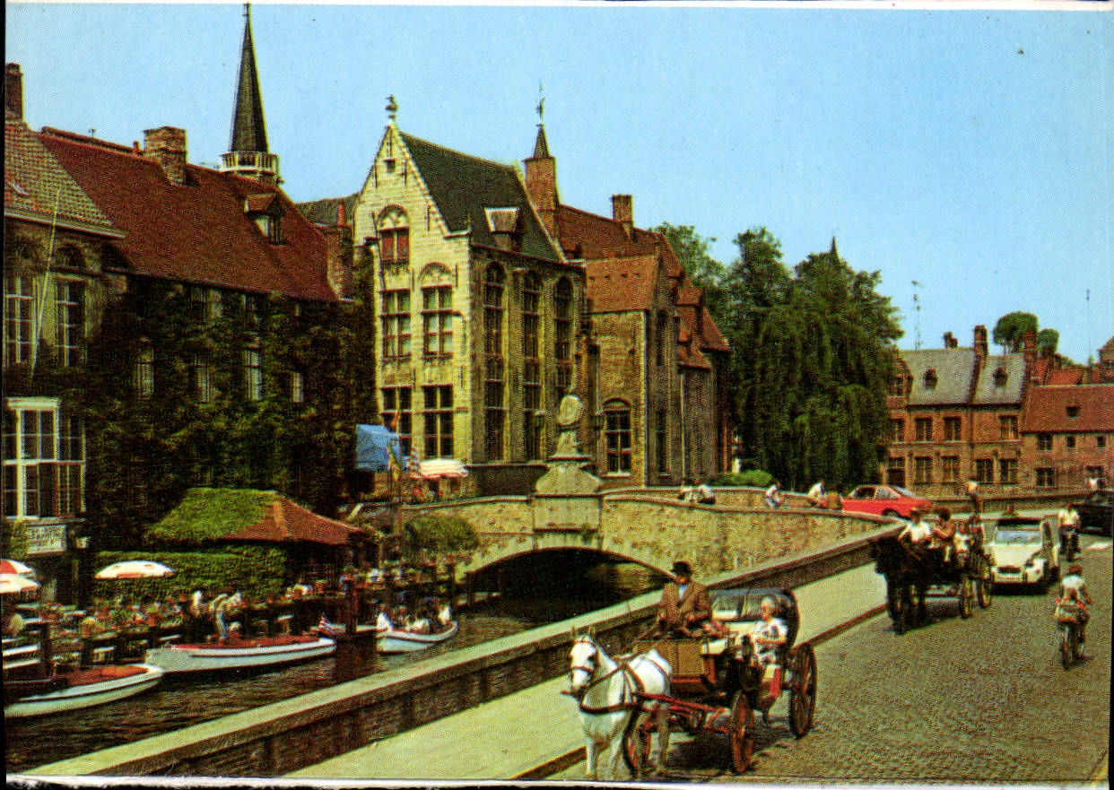 CPM Brugge Dijver et Pont St Jean Nepomucene 