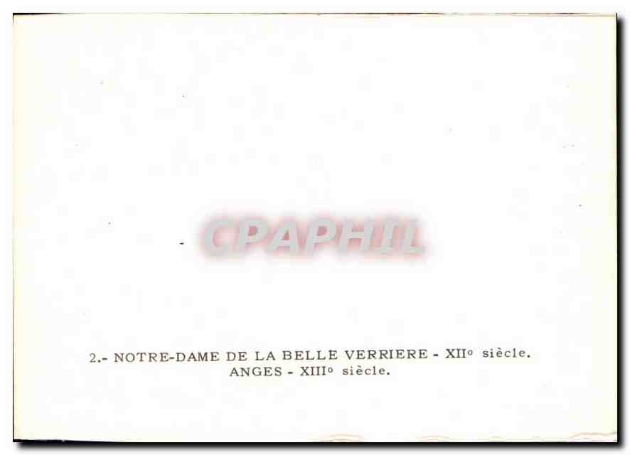 Notre-Dame de la Belle Verrière — Engel — 13. Jahrhundert — CPAPHIL — Rückseite