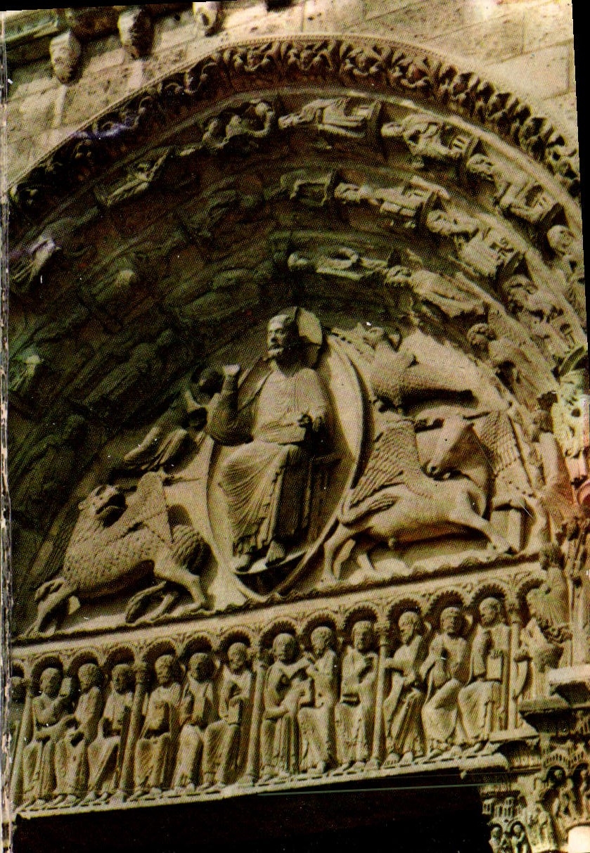CPM Chartres  Portail Royal XII siecle Christ de l'Apocalypse 