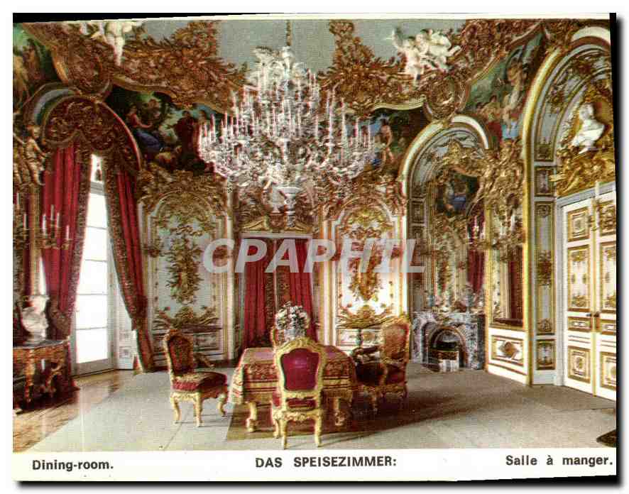 CPM Salle a Manger grand lustre en Porcelaine de Saxe est renomme comme l'objet le plus precieux en 