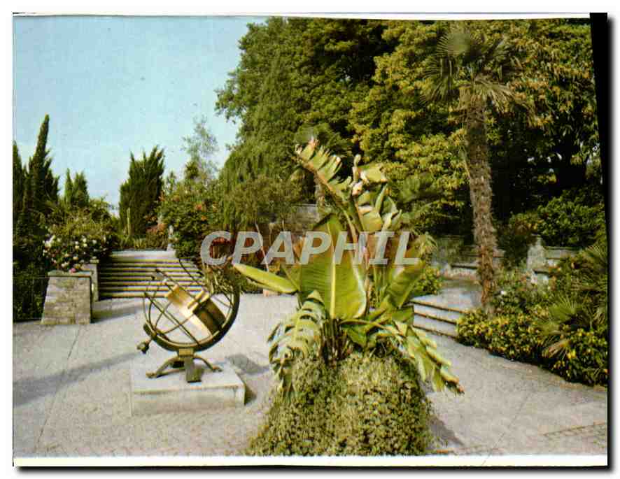 CPA Insel Mainau im Bodensee Mediterran Terrasse mit Sonnenuhr 