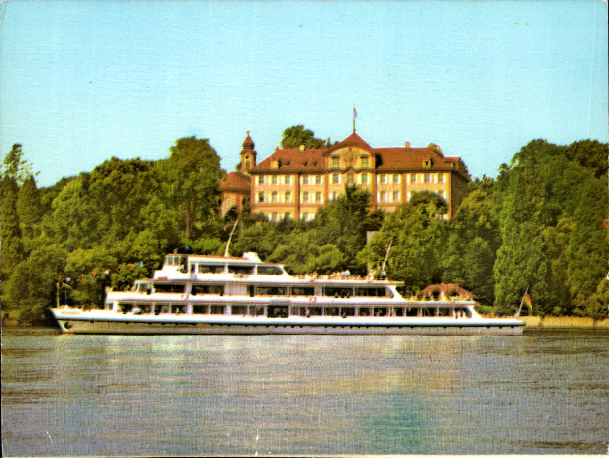 CPM Insel Mainau im Bodensee Die seebeherrschende lage des Deutsch Ordensschlosses Bezaubert die an 