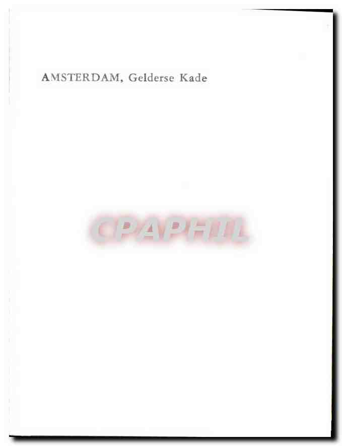 Amsterdam, Gelderse Kade — Kanäle und Boote — CPAPHIL — Rückseite