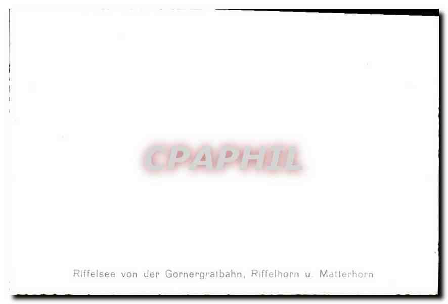 CPM Riffelsee von der Gornergratbahn Riffelhorn u Matterhorn  — Rückseite