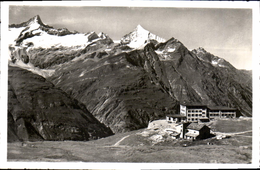 Hotel Riffelberg ob Zermatt — Zinal Rothorn u. Weisshorn — CPAPHIL
