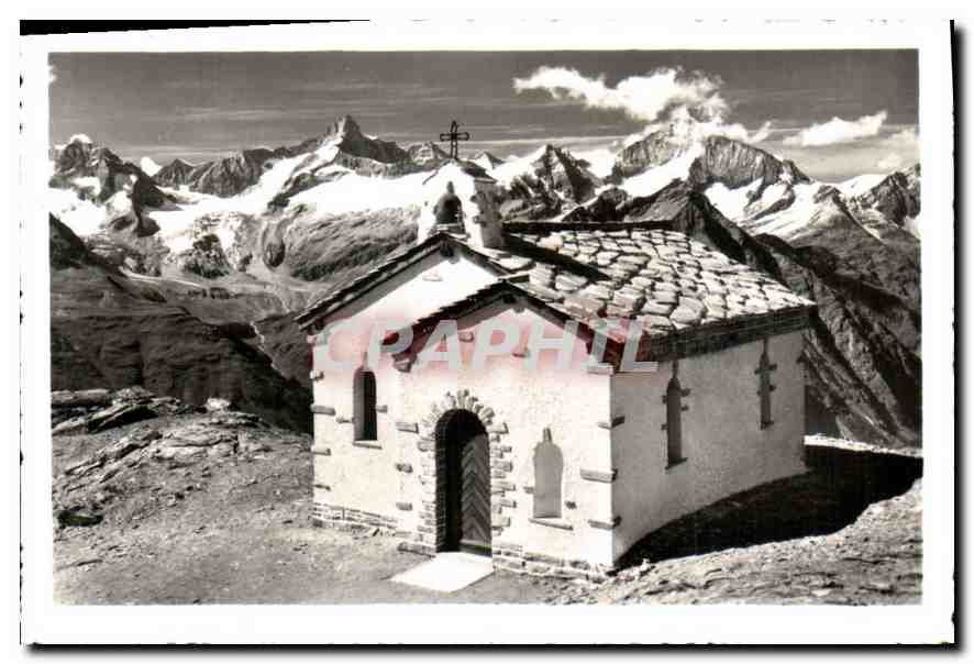 Capelle sur Gornergrat — Zermatt, au pied des Weisshorn et Obergabelhorn — éditeur CPAPHIL