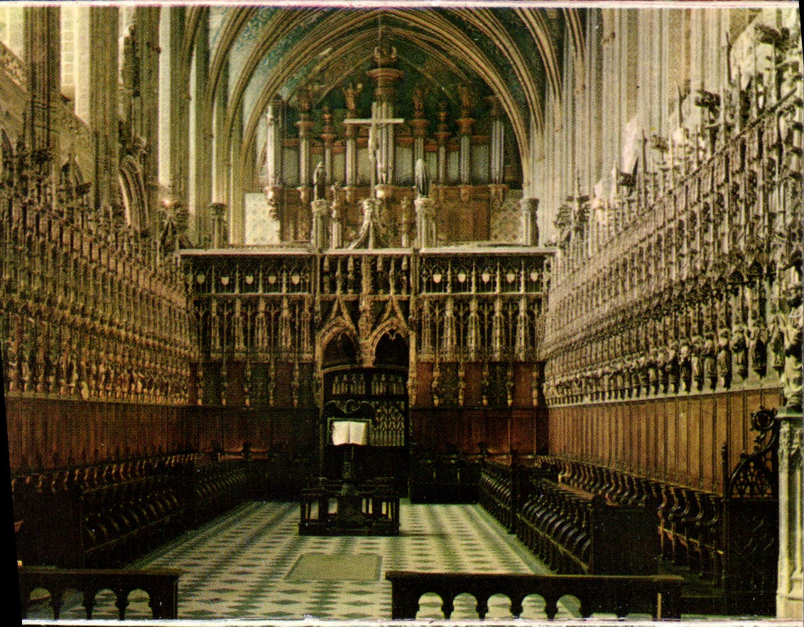 CPM Albi Tarn Interieur de la Basilique Ste Cecile XIII S le Choeur Xv et XVI S 