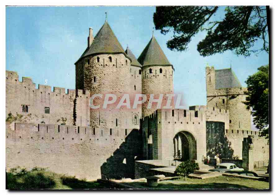 Cité de Carcassonne (Aude) — La Porte Narbonnaise — éditeur CPAPHIL