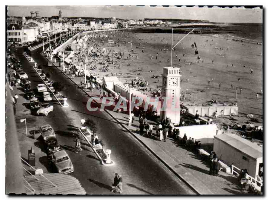 Les Sables-d'Olonne (Vendée) — La Plage et le Remblai — Éditeur FLOR, n° 656-1