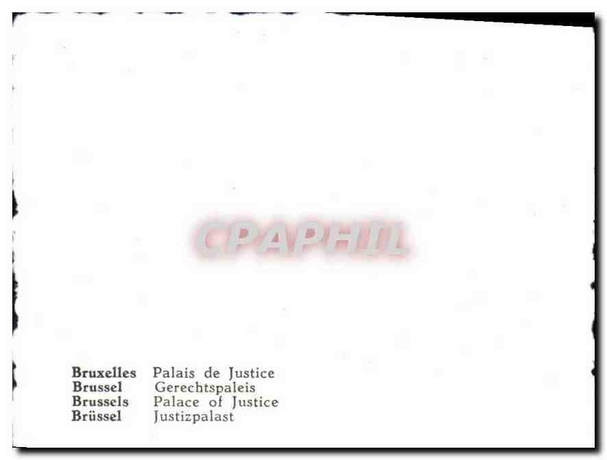 CPM Bruxelles Palais de Justice  — Rückseite