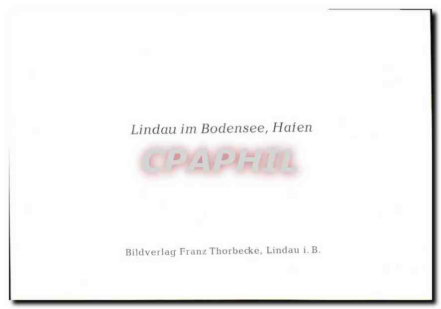 CPM Landau im Bodensee Hafen  — Rückseite