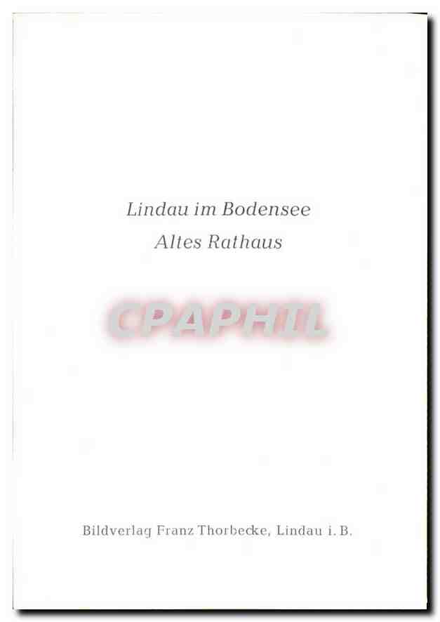 CPM Landau im Bodensee Altes Rathaus  — Rückseite