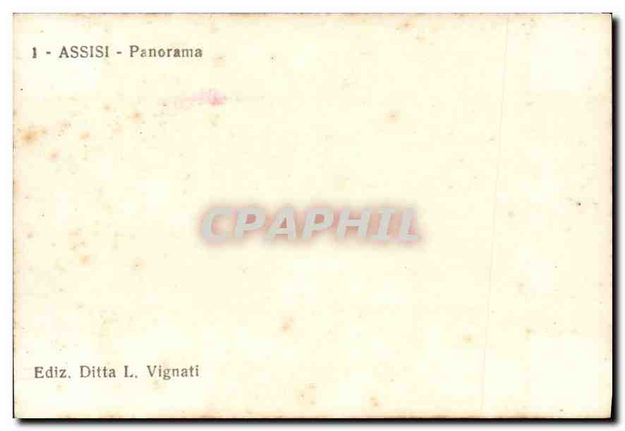 CPM Assisi Panorama  — Rückseite