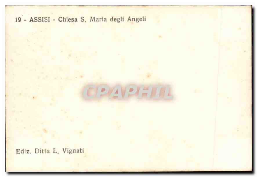 CPM Assisi Chiesa S Maria degli Angeli  — Rückseite