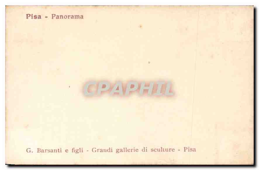 CPM Pisa Panorama  — Rückseite