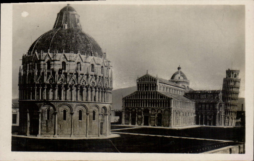 CPM Pisa Piazza del Duomo col Battistero e Campanile 