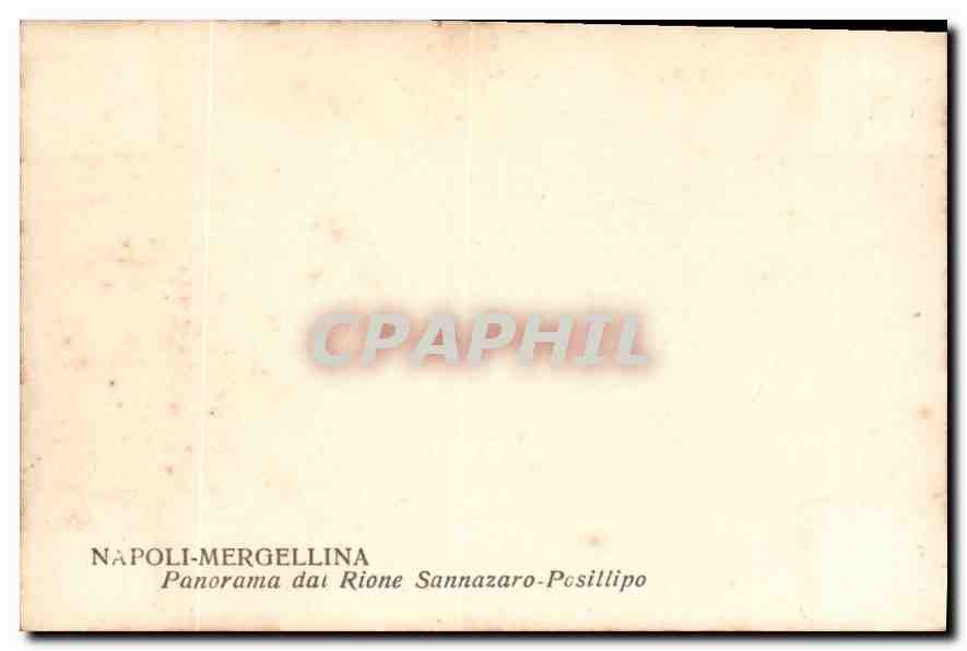 CPM Napoli Mergellina Panorama dal Rione Sannazaro Posillipo  — Rückseite