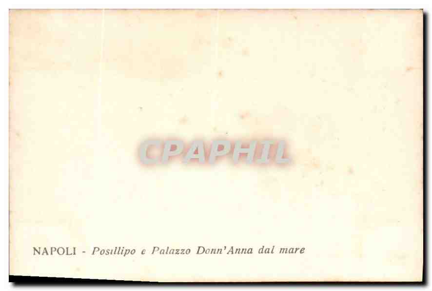 CPM Napoli Posillipo e Palazzo Donn'Anna dal mare  — Rückseite