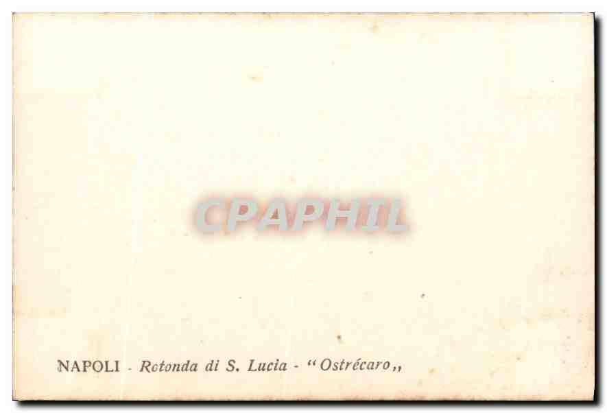 CPM Napoli Rotonda di S Lucia Ostrecaro  — Rückseite