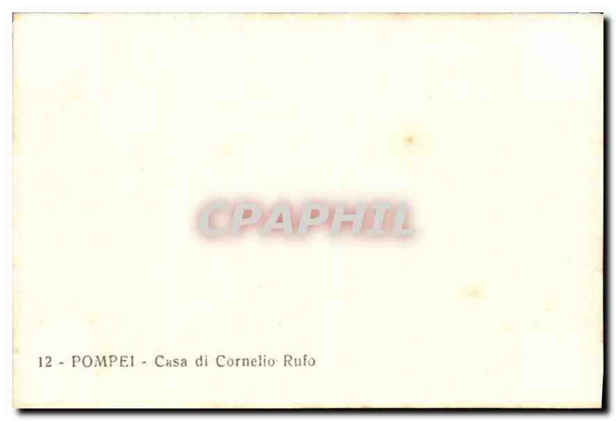 CPM Pompei Casa di Cornelio Rufo  — Rückseite