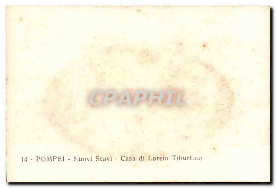 CPM Pompei Nuovi Scavi Casa di Loreio Tiburtino  — Rückseite