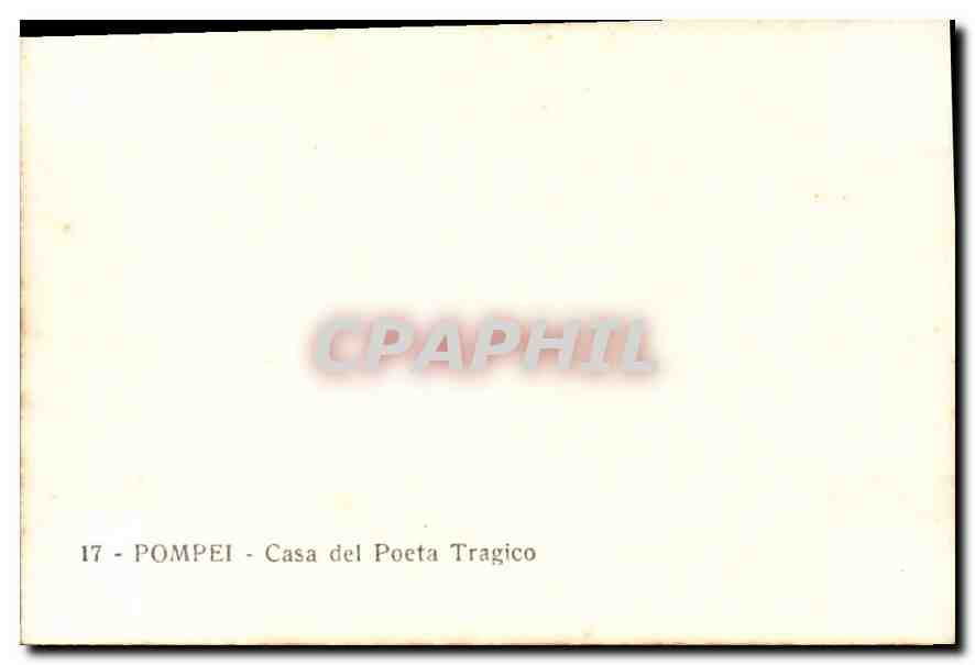 CPM Pompei Casa del Poeta Tragico  — Rückseite